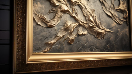 interior gold leaf patternの素材