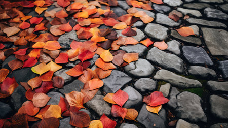 breeze leaves scatteredの素材