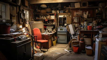 clean junk in houseの素材