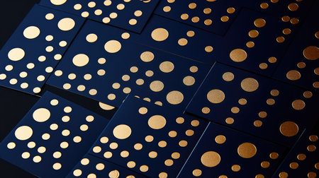 sophistication gold foil dotsの素材