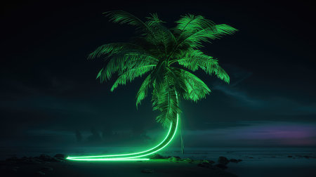 sky green neonの素材