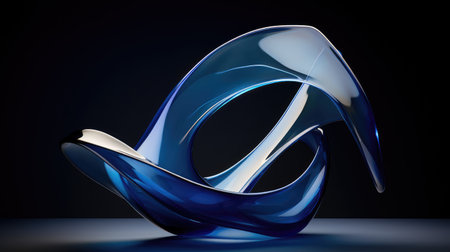 glass navy blue abstractの素材