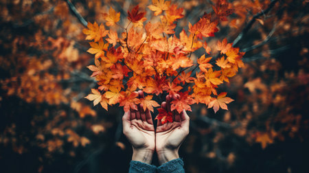 foliage hands treeの素材