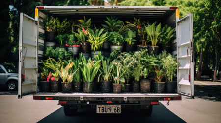 transport plant deliveryの素材