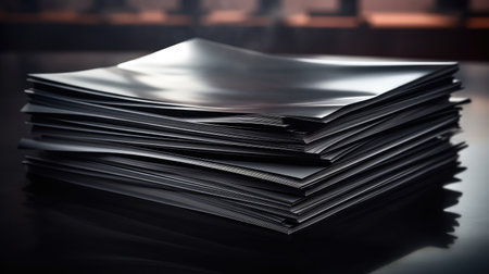 sheets shiny black paperの素材