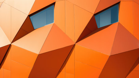 polygon orange polygonsの素材