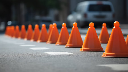 street orange polygonsの素材