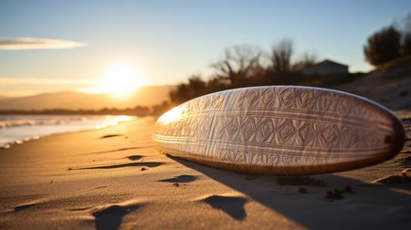 polished wood surf boardの素材