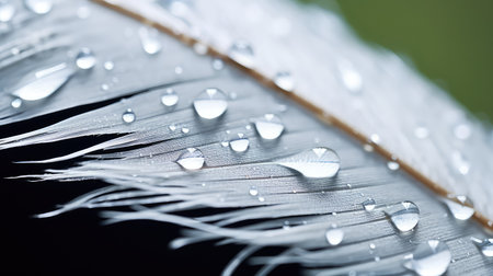 elegance water droplets on whiteの素材