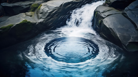 nature yin yang waterの素材