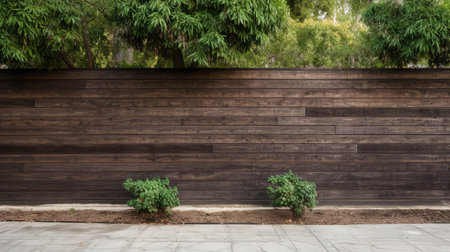 rustic wood retaining wallの素材