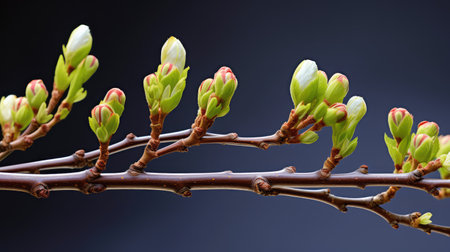 growth tree budsの素材