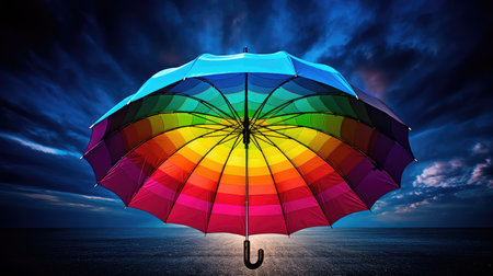 contrast black and rainbowsの素材