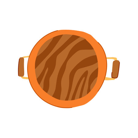 ornament decorative tray cartoon vector illustrationのイラスト素材