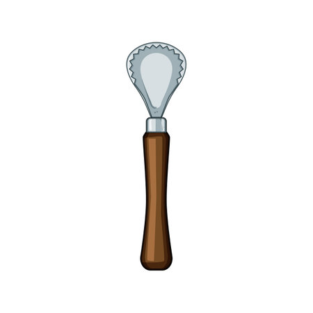 utensil coconut scraper tool cartoon vector illustrationのイラスト素材