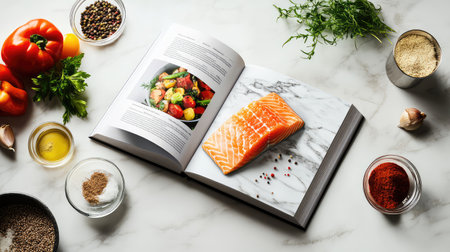 clean recipe book objectの素材