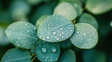 up eucalyptus leafの素材