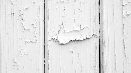 chipped white painted wood backgroundの素材