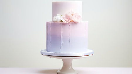 two water color cakeの写真素材