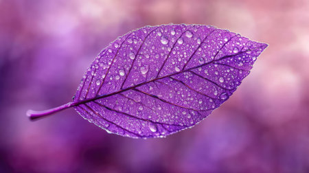 up purple leafの素材