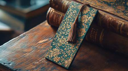 tassel book mark mockupの素材