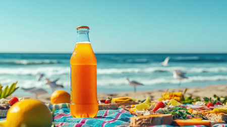 day orange soda bottleの素材