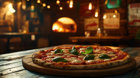 wooden homemade pizza food backgroundの写真素材