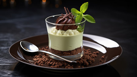 chocolate plant based mealsの写真素材