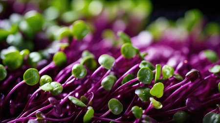 up purple microgreensの素材