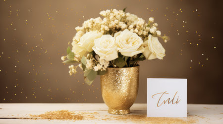 embossed thank you goldの素材