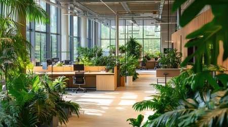 biophilic green office spaceの素材