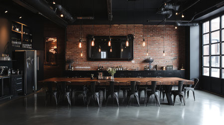 slate dark dining roomの素材