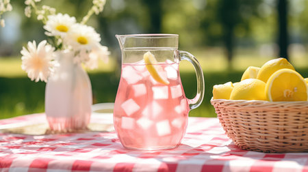 summer lemonade pinkの写真素材
