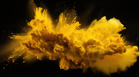 powder yellow particlesの素材