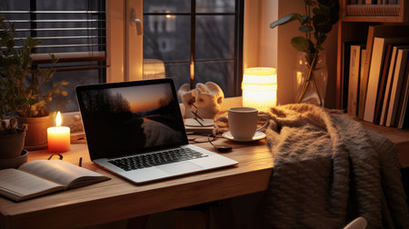 corner black office computerの素材