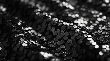 close black sequinsの素材