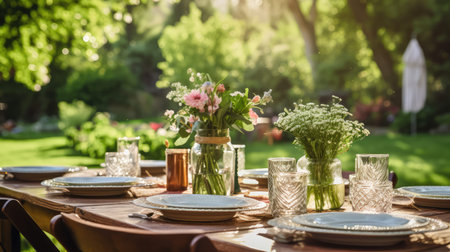 party reserved table settingの素材