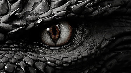 eye dragon black and whiteの素材