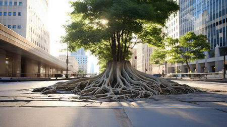 concrete root of the treeの素材