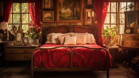 decor red picture frameの素材