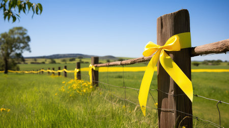 serene ribbon yellowの素材