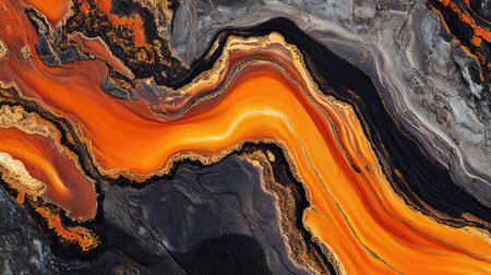 aerial orange abstract landscapeの素材