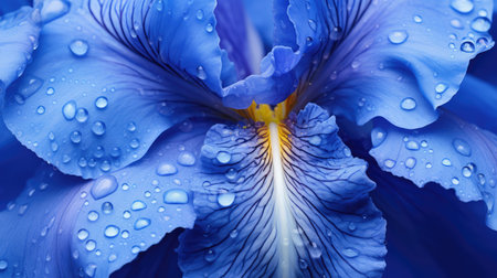 bloom single blue flowerの素材