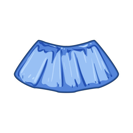 waterproof disposable shoe covers cartoon vector illustrationのイラスト素材