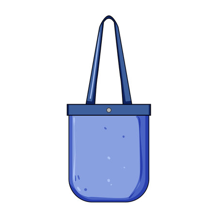 lightweight fabric grocery bag cartoon vector illustrationのイラスト素材