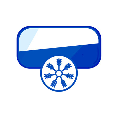 food frozen label cartoon vector illustrationのイラスト素材