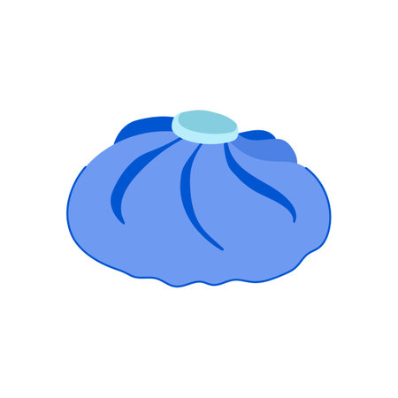 recovery ice pack for injuries cartoon vector illustrationのイラスト素材