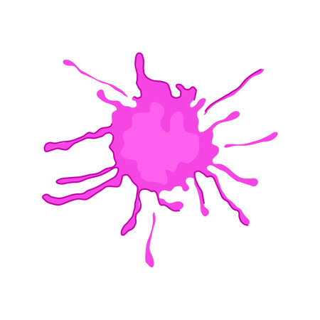 drip paint splatters cartoon vector illustrationのイラスト素材