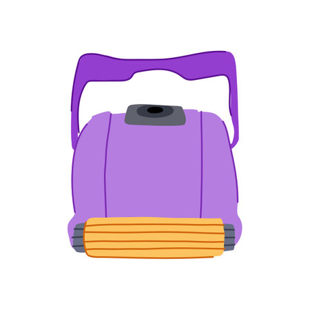 convenience pool cleaning robot cartoon vector illustrationのイラスト素材