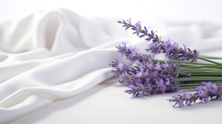 close lavender on whiteの素材